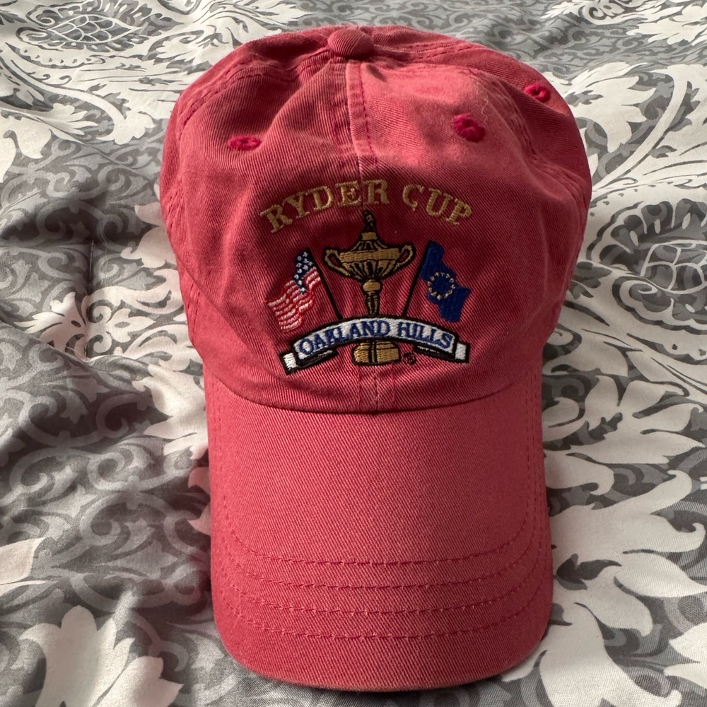 Ryder Cup Oakland Hills Michigan Red Golf Baseball Hat Cap